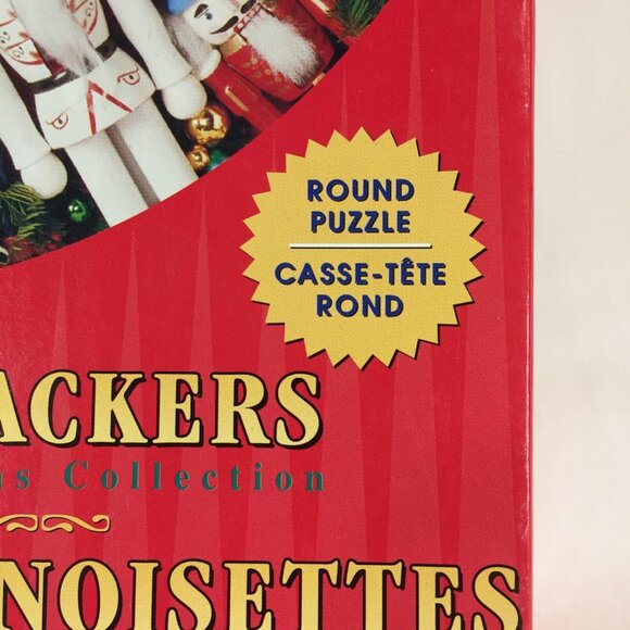 SPRINGBOK Nutcrackers Christmas Collection 500 pc Jigsaw Puzzle Hallmark Round - Picture 2 of 5